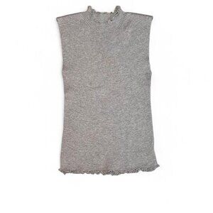 Women's Beige Brown Stretch Sleeveless Tank Top